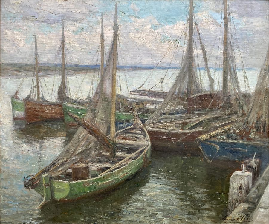 Boats at the Nieuwpoort Harbour