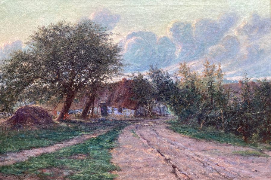 Sandy Road with a Farmhouse