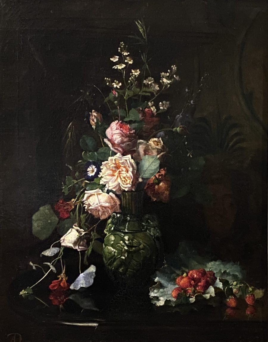 Still Life with Flowers and Hidden Portrait