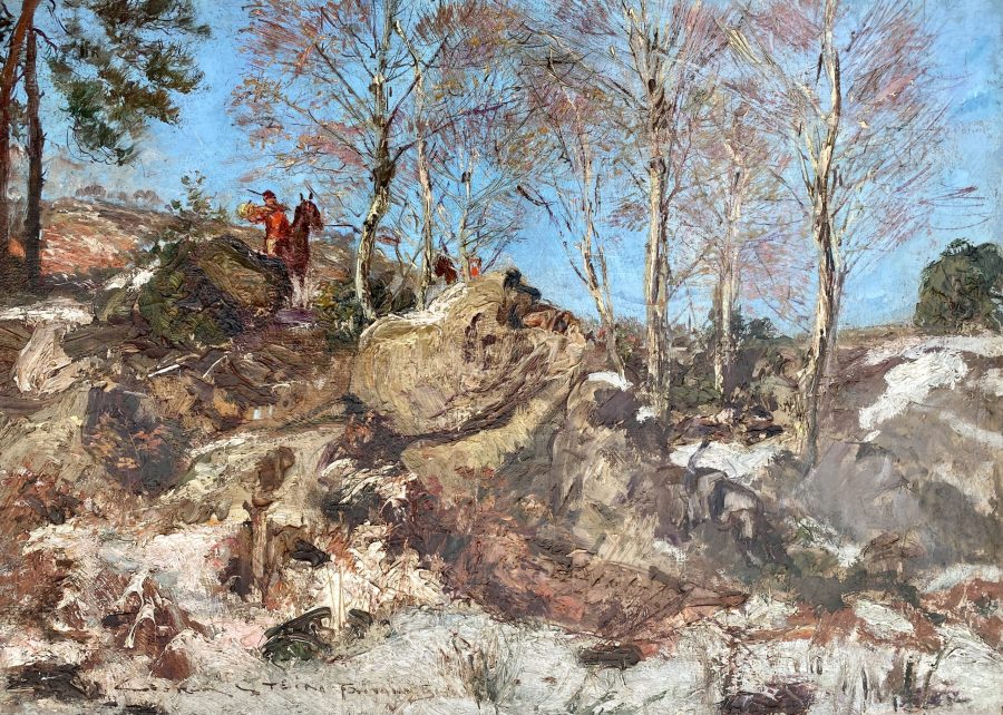 Hunting in Fontainebleau, France