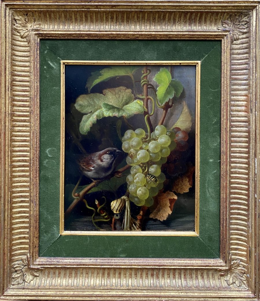 A Still Life with Sparrow and Grapes - Image 2