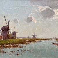 Wind Mills Along the Canal