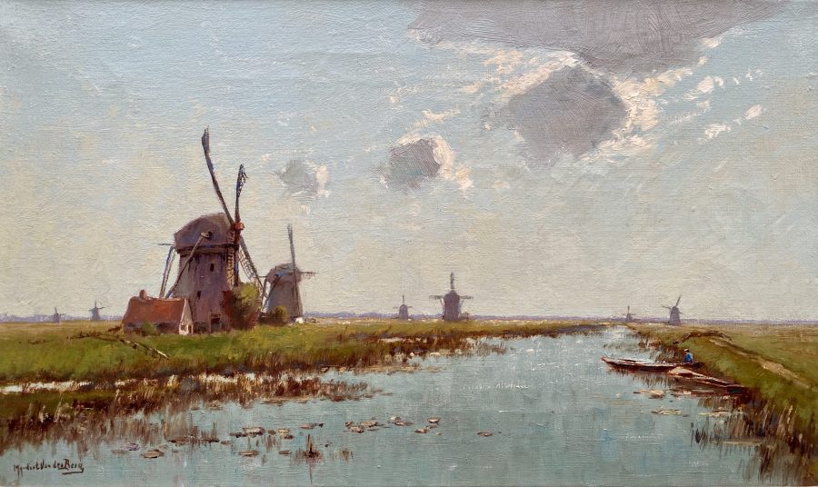 Wind Mills Along the Canal