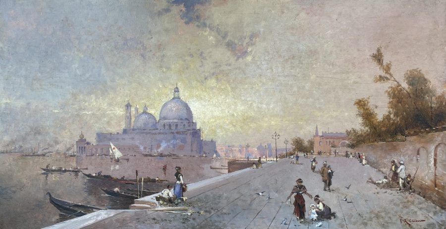 A View of Venice by Sunset