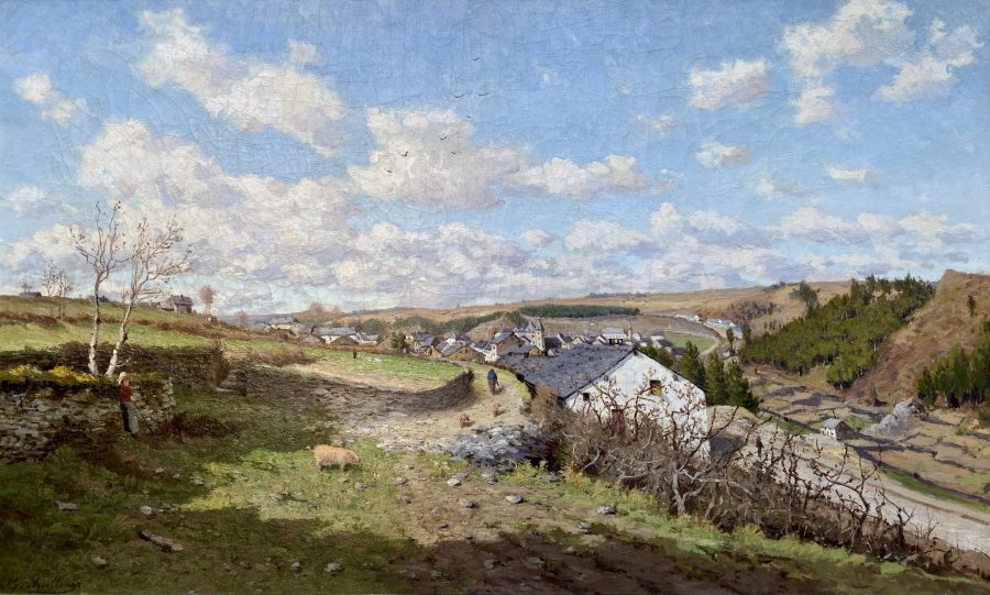 Landscape in the Ardennes
