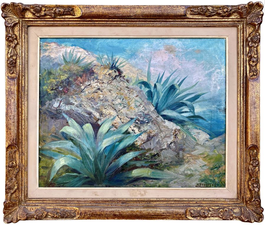 A Coastal View with Agave - Image 2