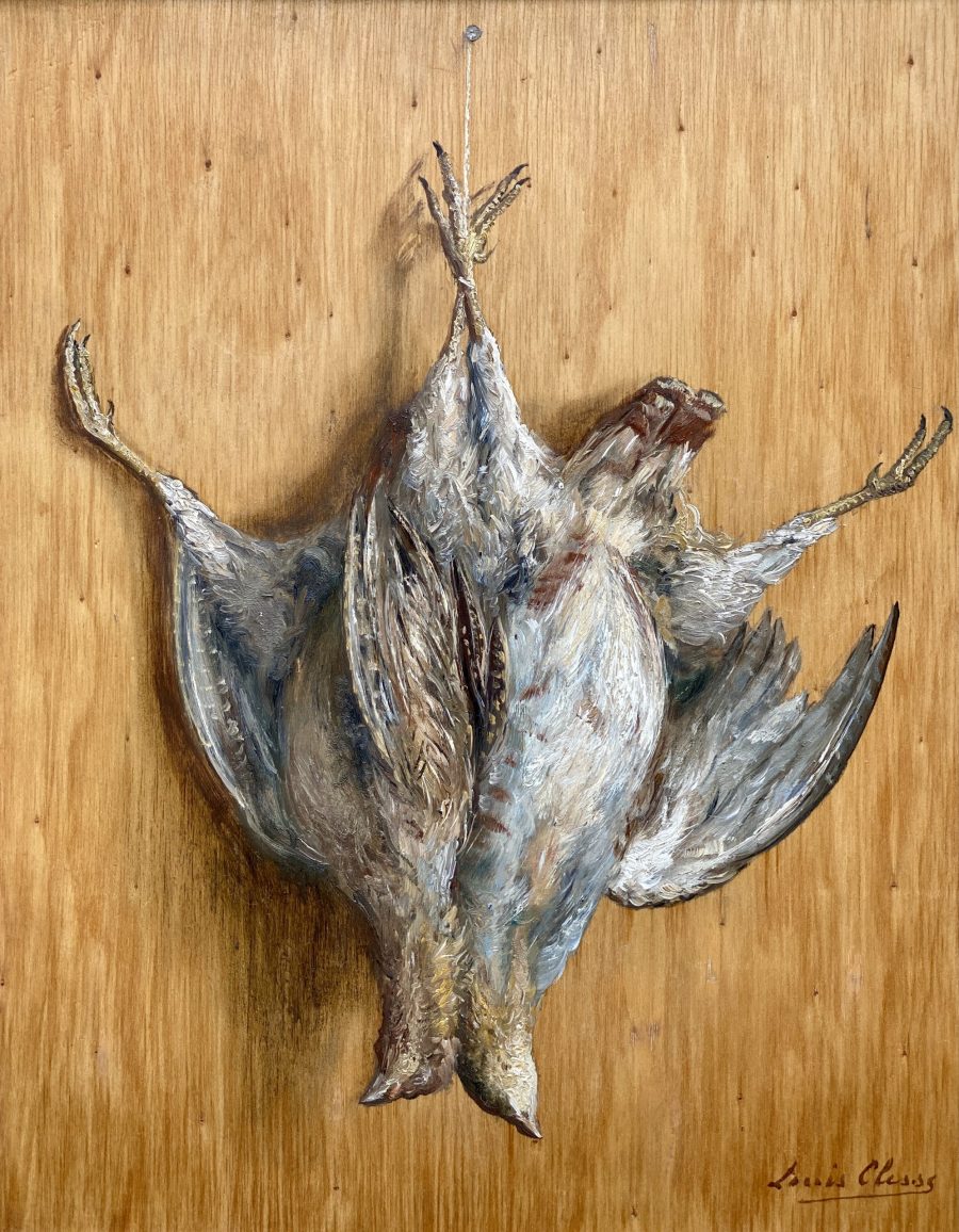 Trompe L'Oeil with a Two Partridges