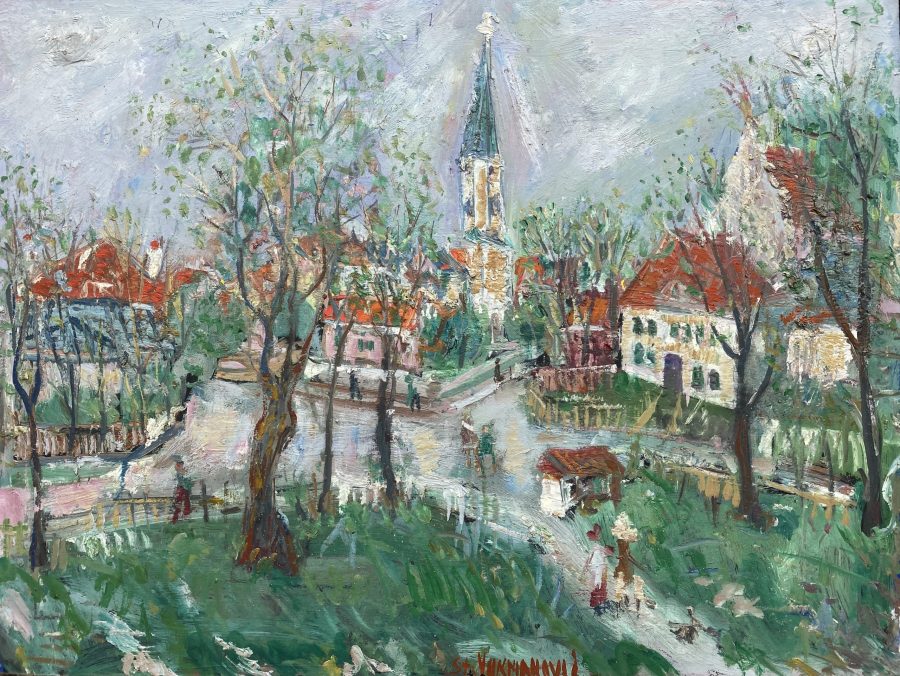 View of a Village Square