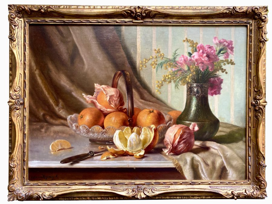 Still Life with Oranges and Flowers - Image 2