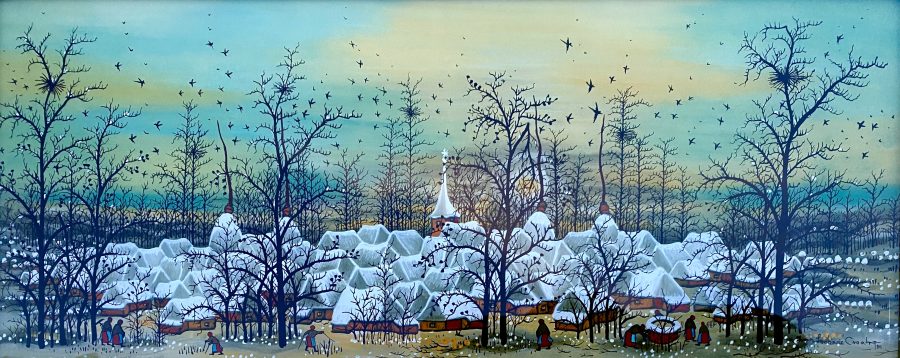 Village in the Snow