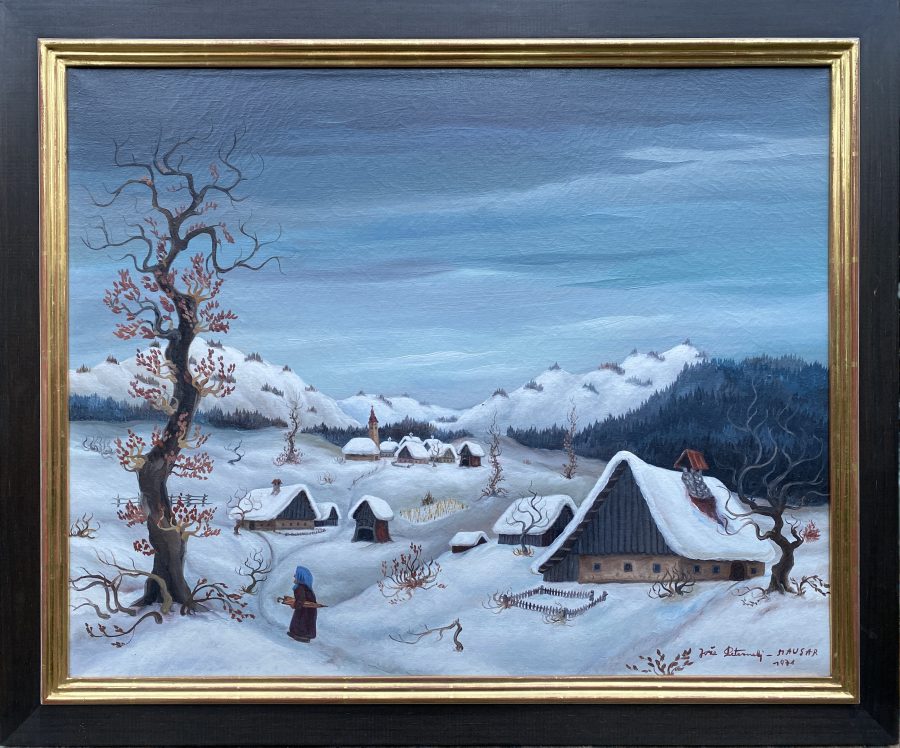 Village Scene in Winter - Image 2