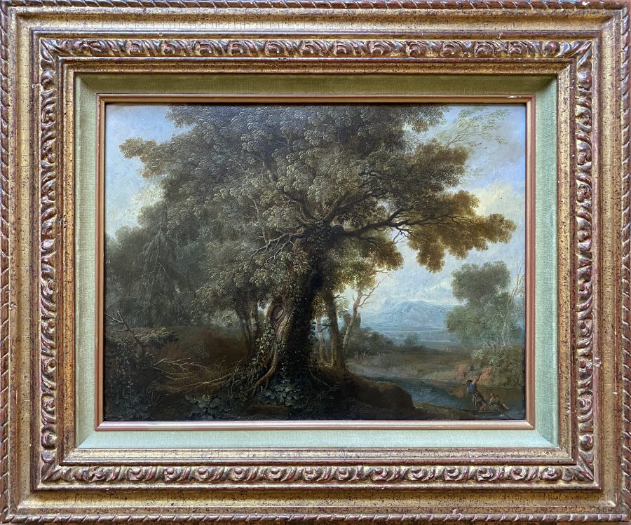 A Pair of Forest Landscapes with River and Boat in the Foreground - Image 5