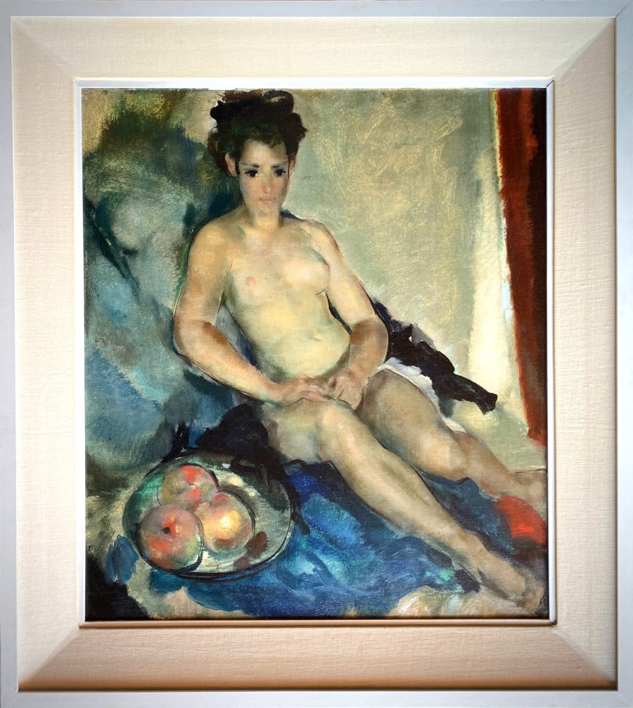Reclining Nude with Bowl of Fruit - Image 2