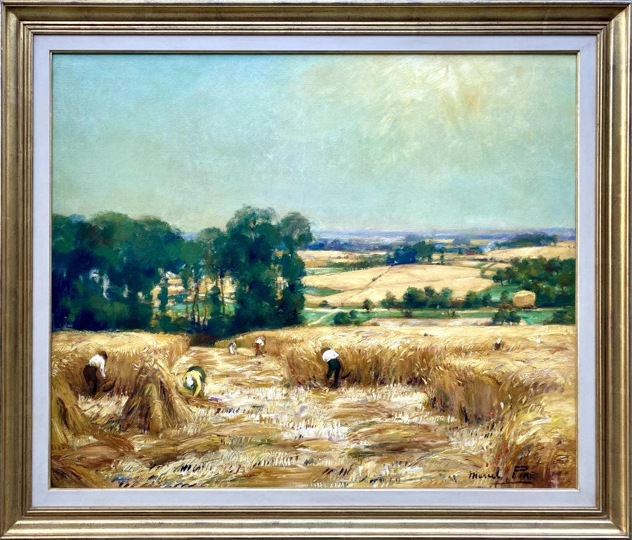 Wheat Field with Working Farmers - Image 2