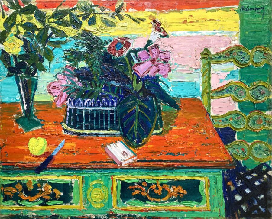 Interior with Flowers - Nature Morte
