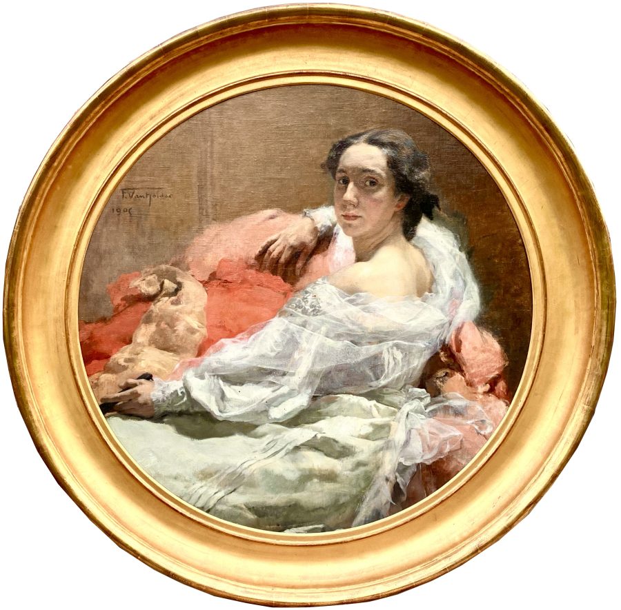 Portrait of a Young Woman in White - The Artist's Wife - Image 2