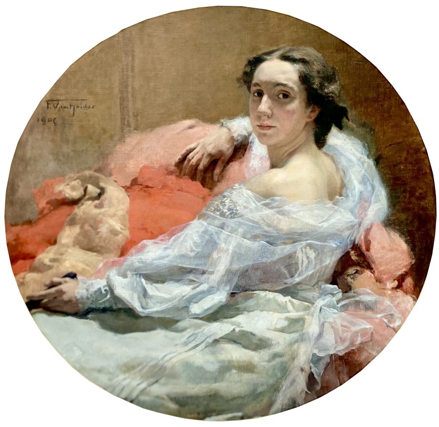 Portrait of a Young Woman in White - The Artist's Wife