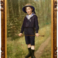 Portrait of a Boy with Walking Stick - Image 2