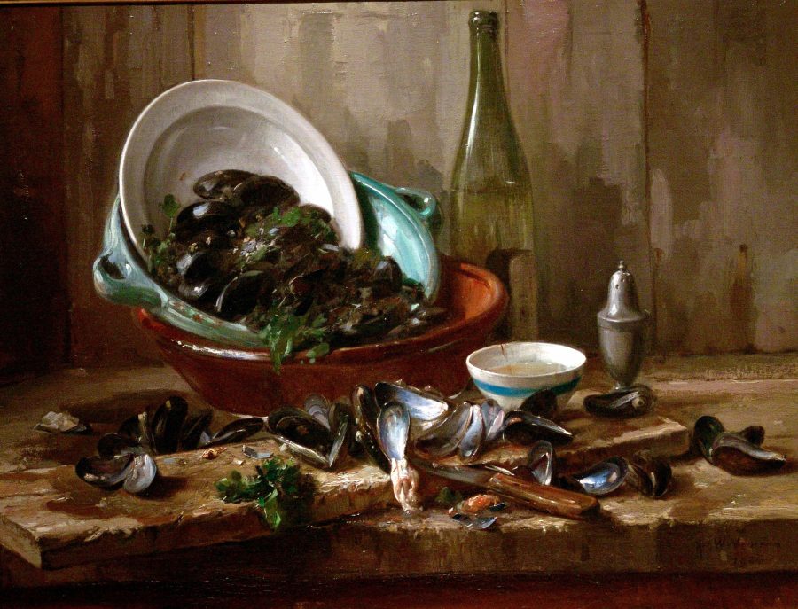 Still life after a Meal of Mussels