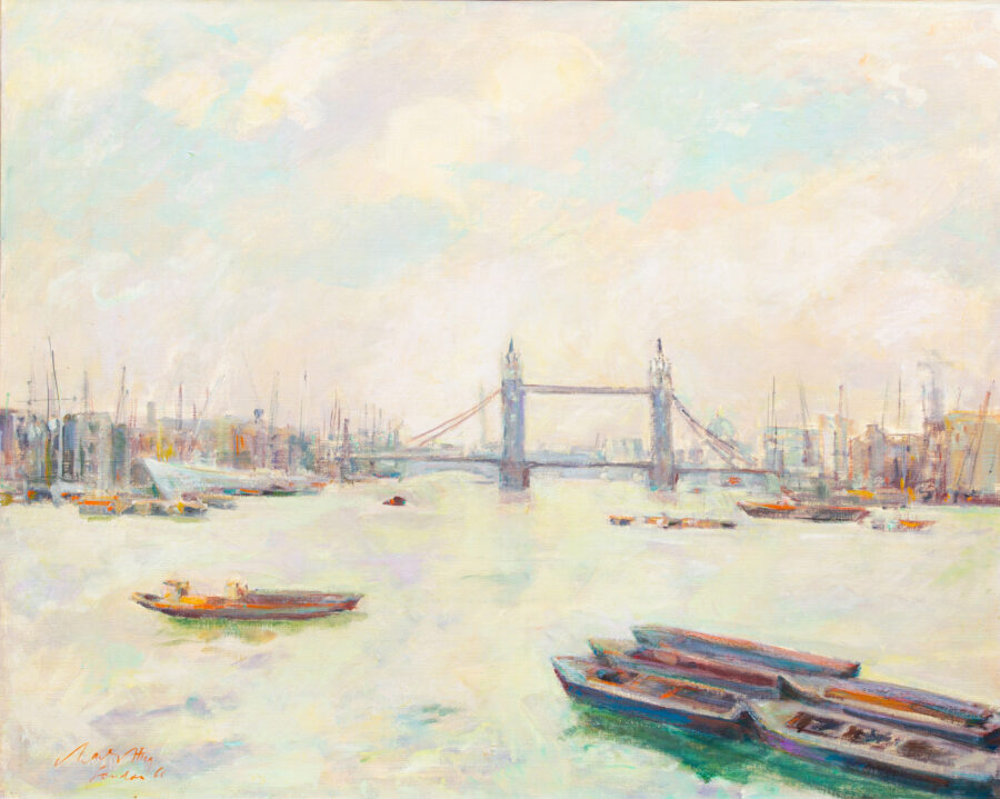 River Thames and the Tower Bridge, London
