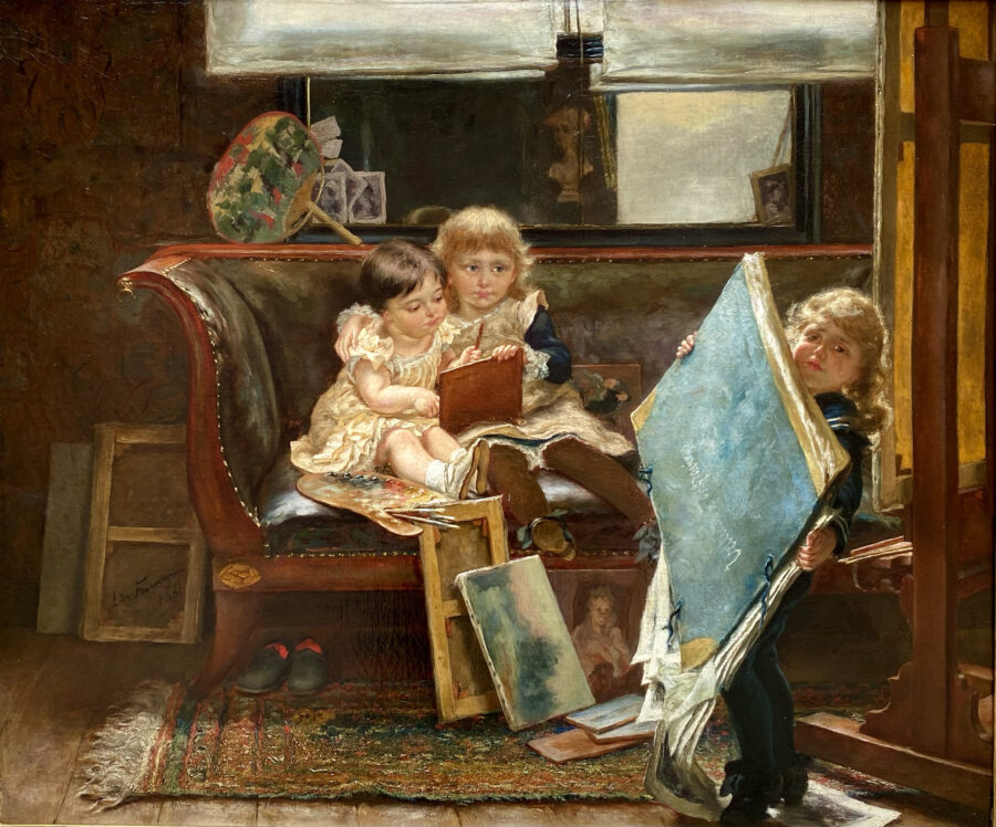 The Mischievous Little Artists