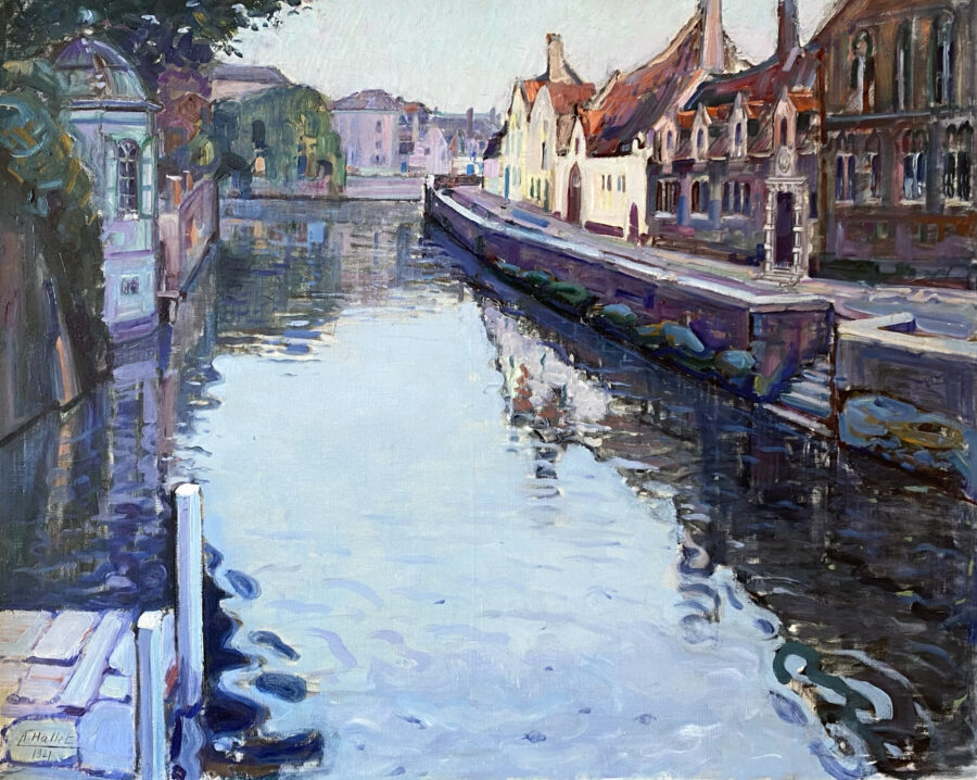 Canal View from the Meebrug, Bruges