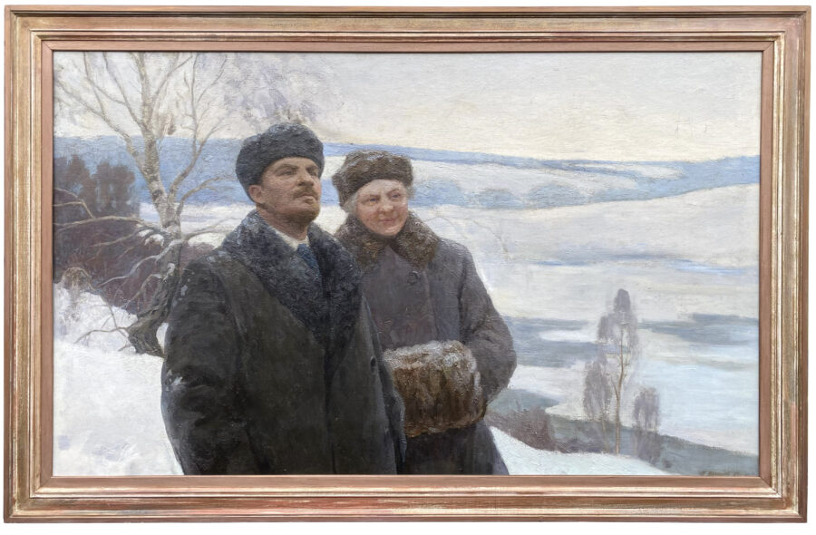 Lenin and Krupskaya in a Winter Landscape - Image 2