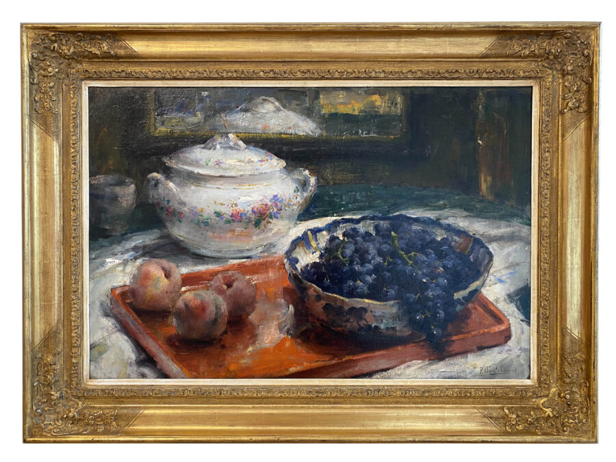 A Still Life with Porcelain and Fruit - Image 2
