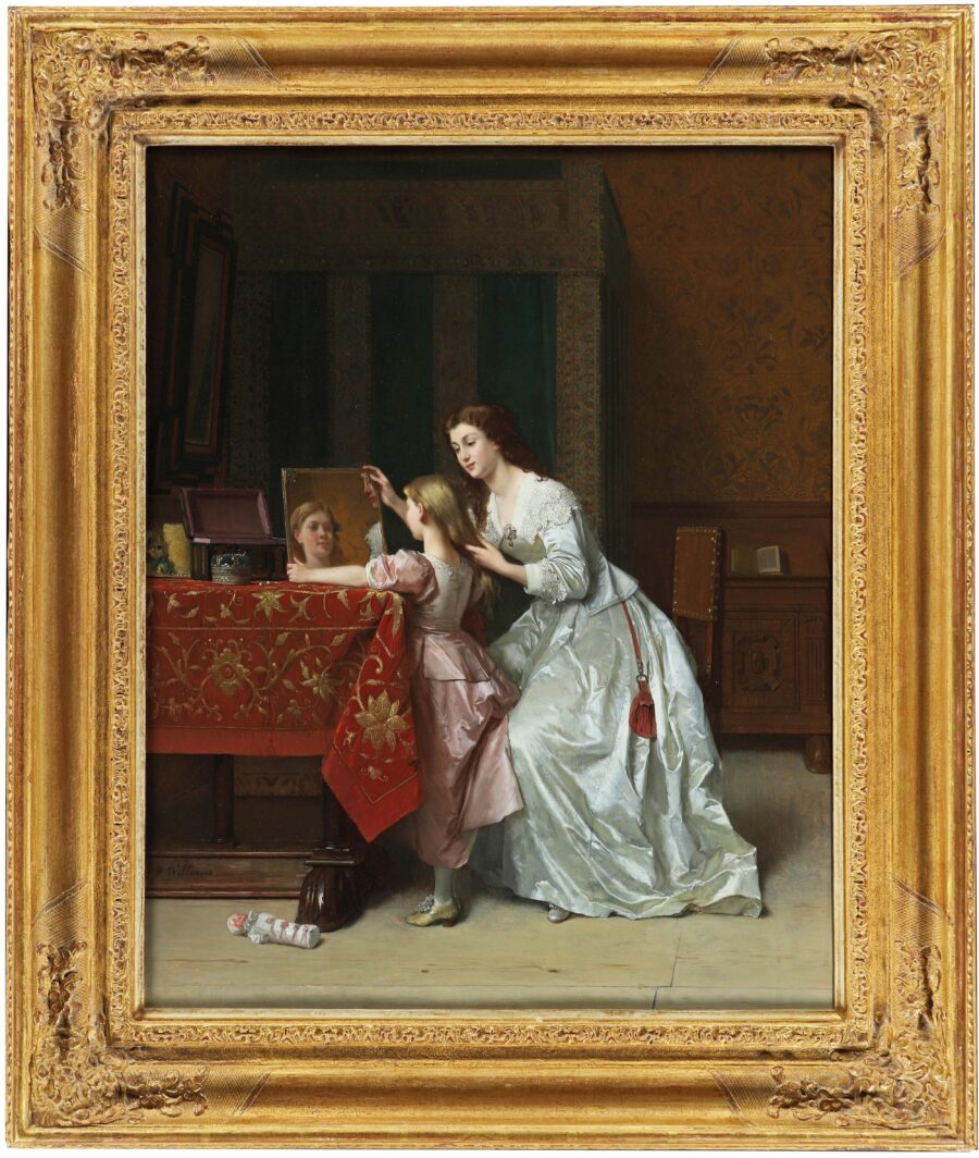 Premiere coquetterie - Mother and Daughter in an Interior - Image 2