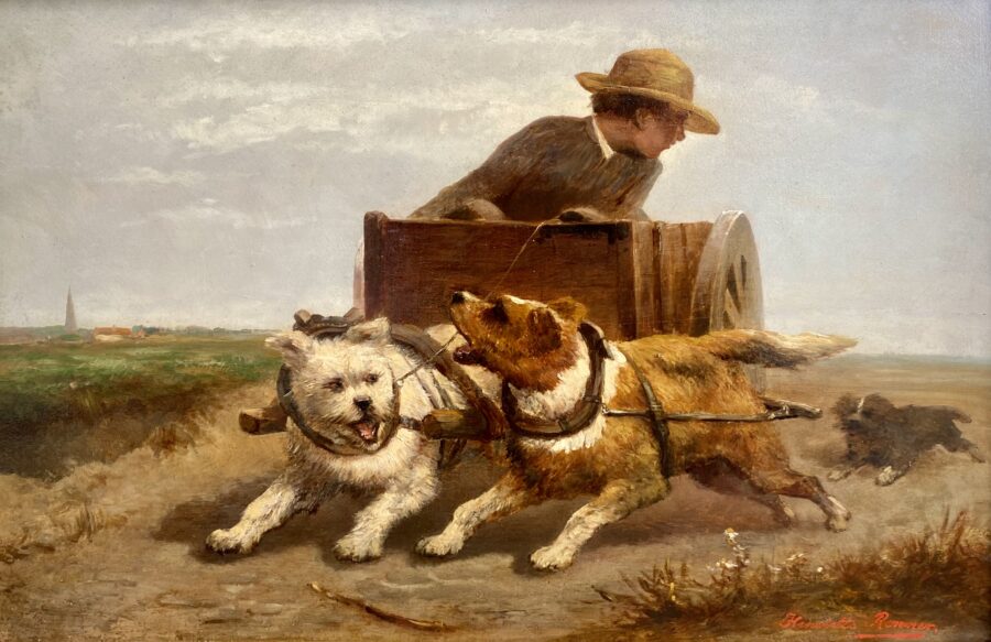 Boy in a Dog Cart