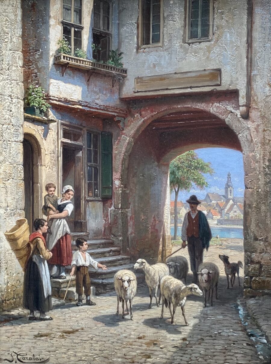 View of the Main Gate at Wertheim, Germany 1883