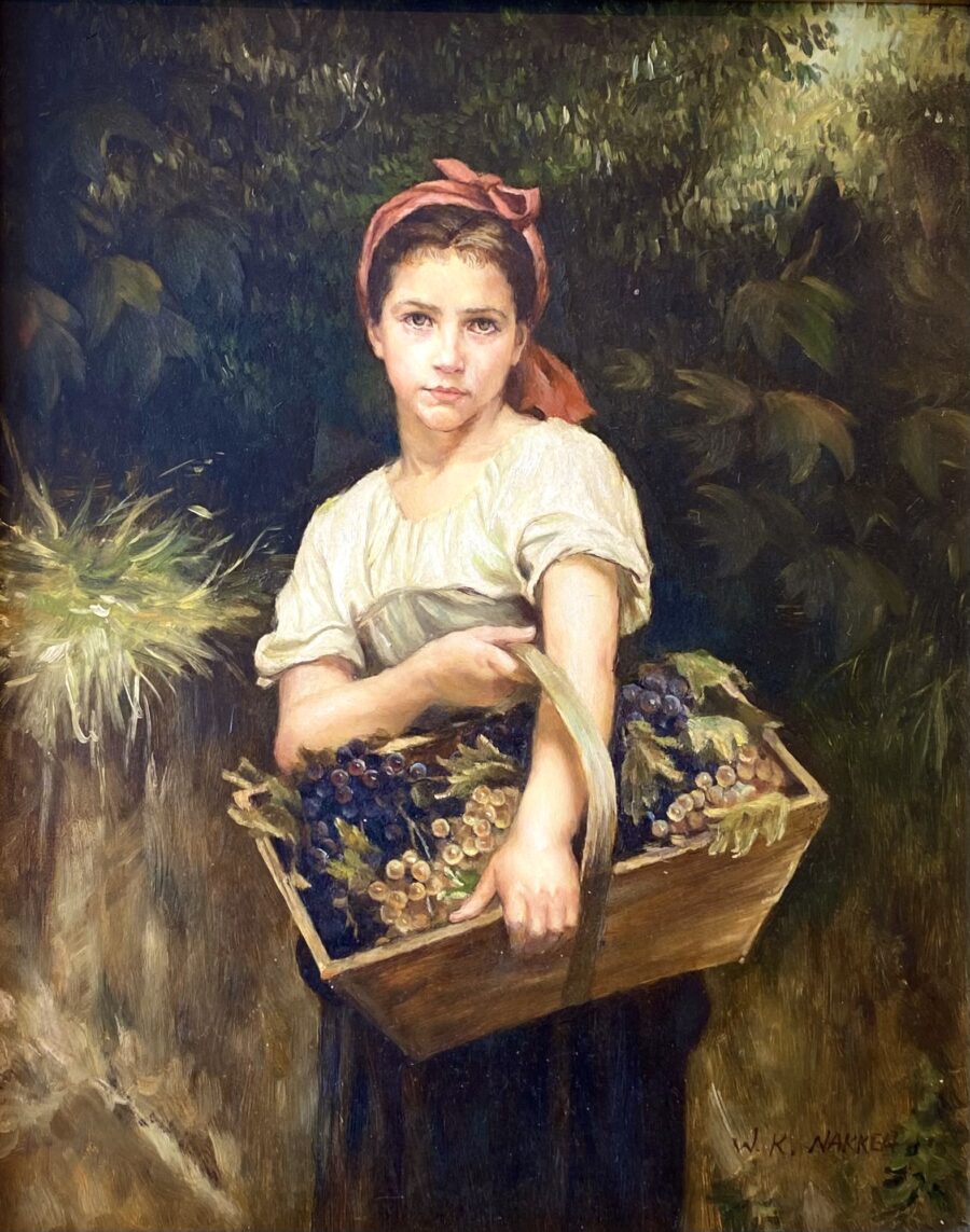 Girl with Grapes