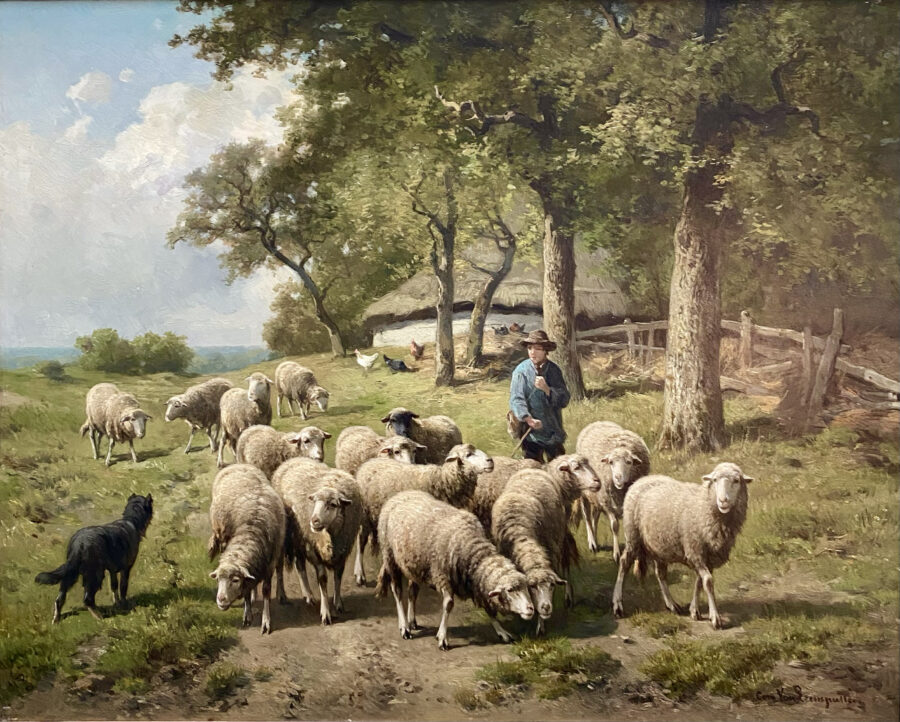 The Shepherd with his Flock - Le berger et son troupeau