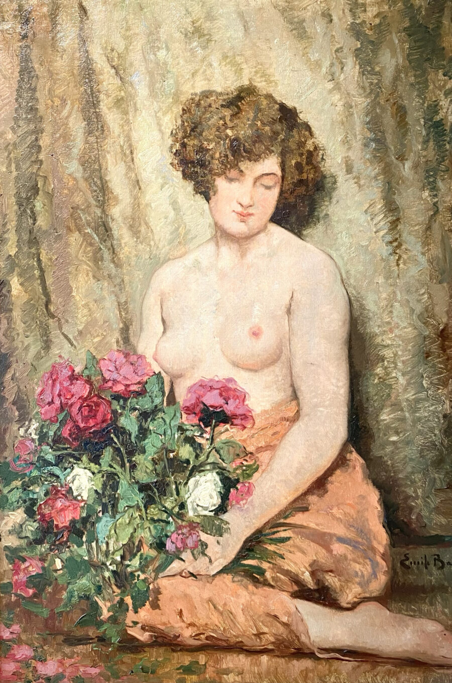 Nude with Roses