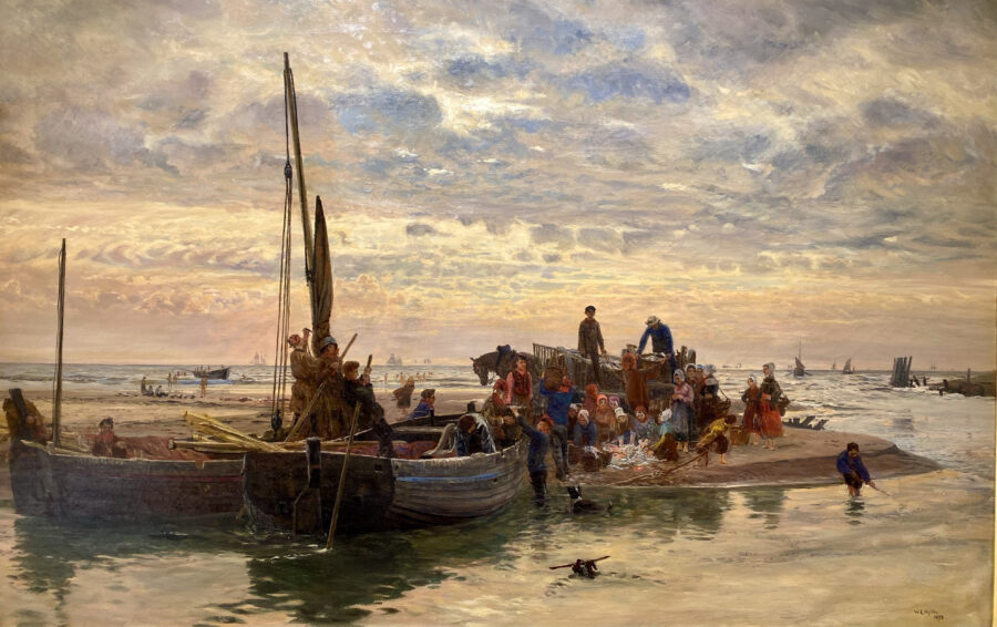 Landing Fish, Ambleteuse, 1873