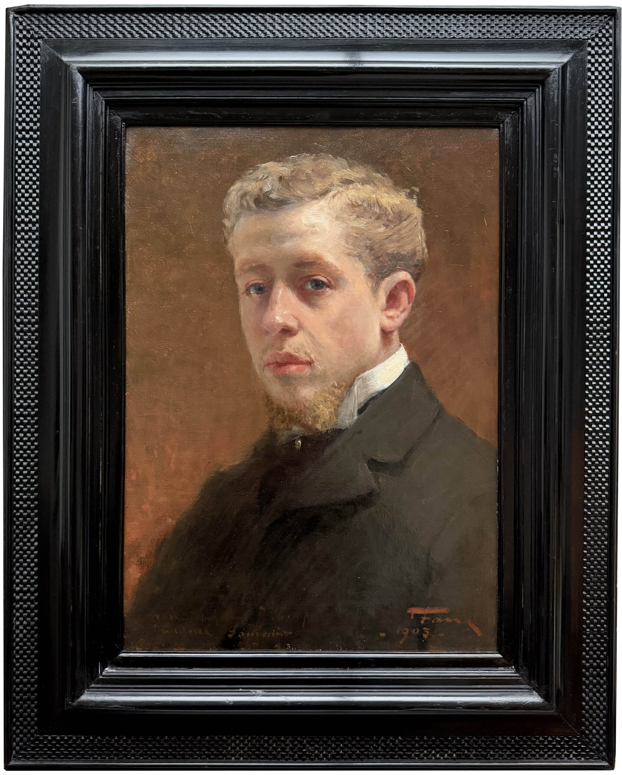 Portrait of a Man in a Black Coat - Image 2