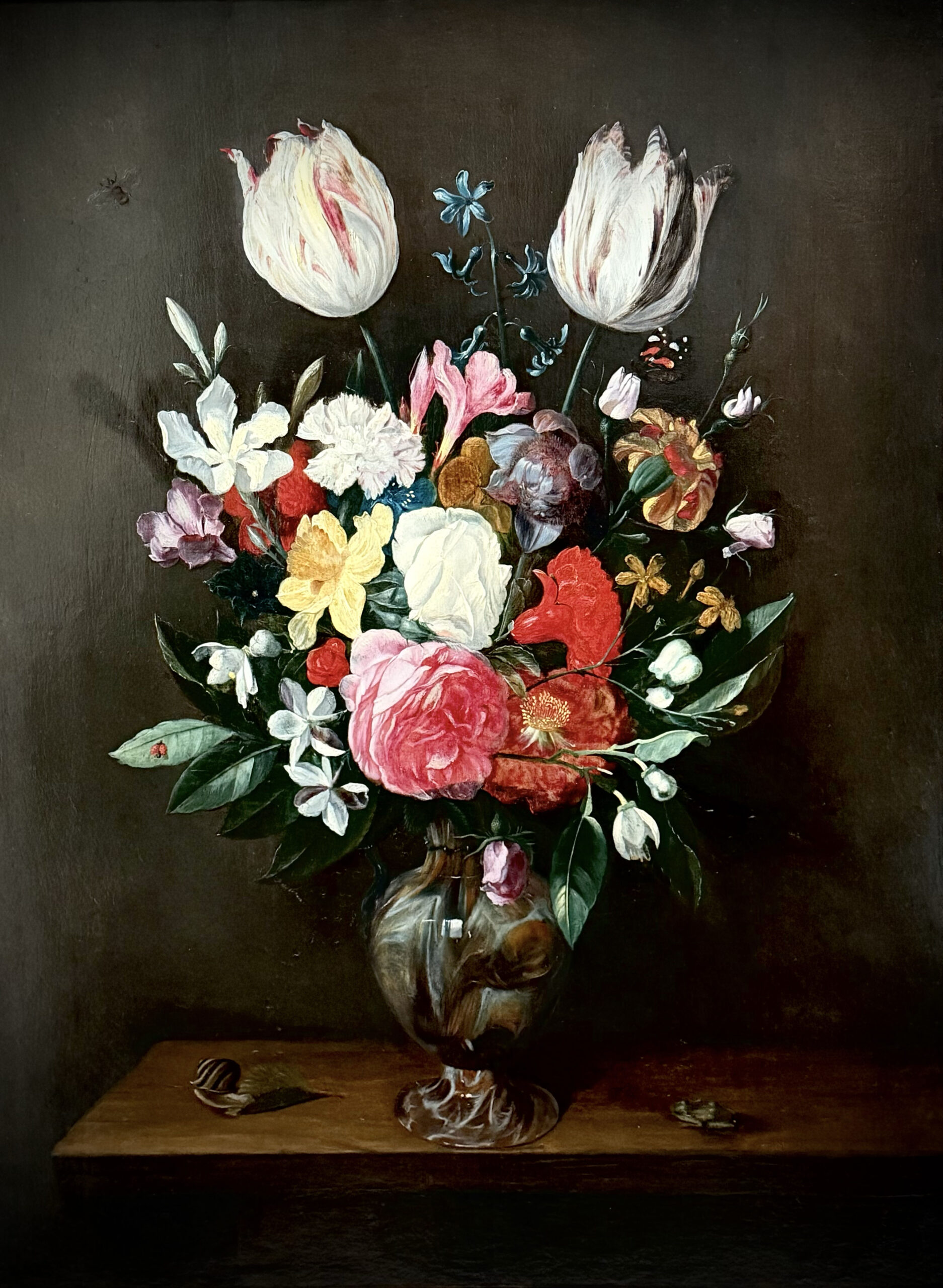 A Floral Bouquet in a Calcedonio Vase